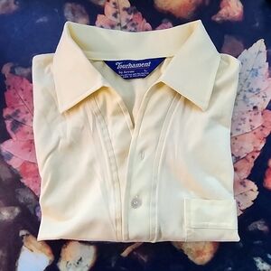 VINTAGE Tournament By Arrow Men's Yellow Shirt.